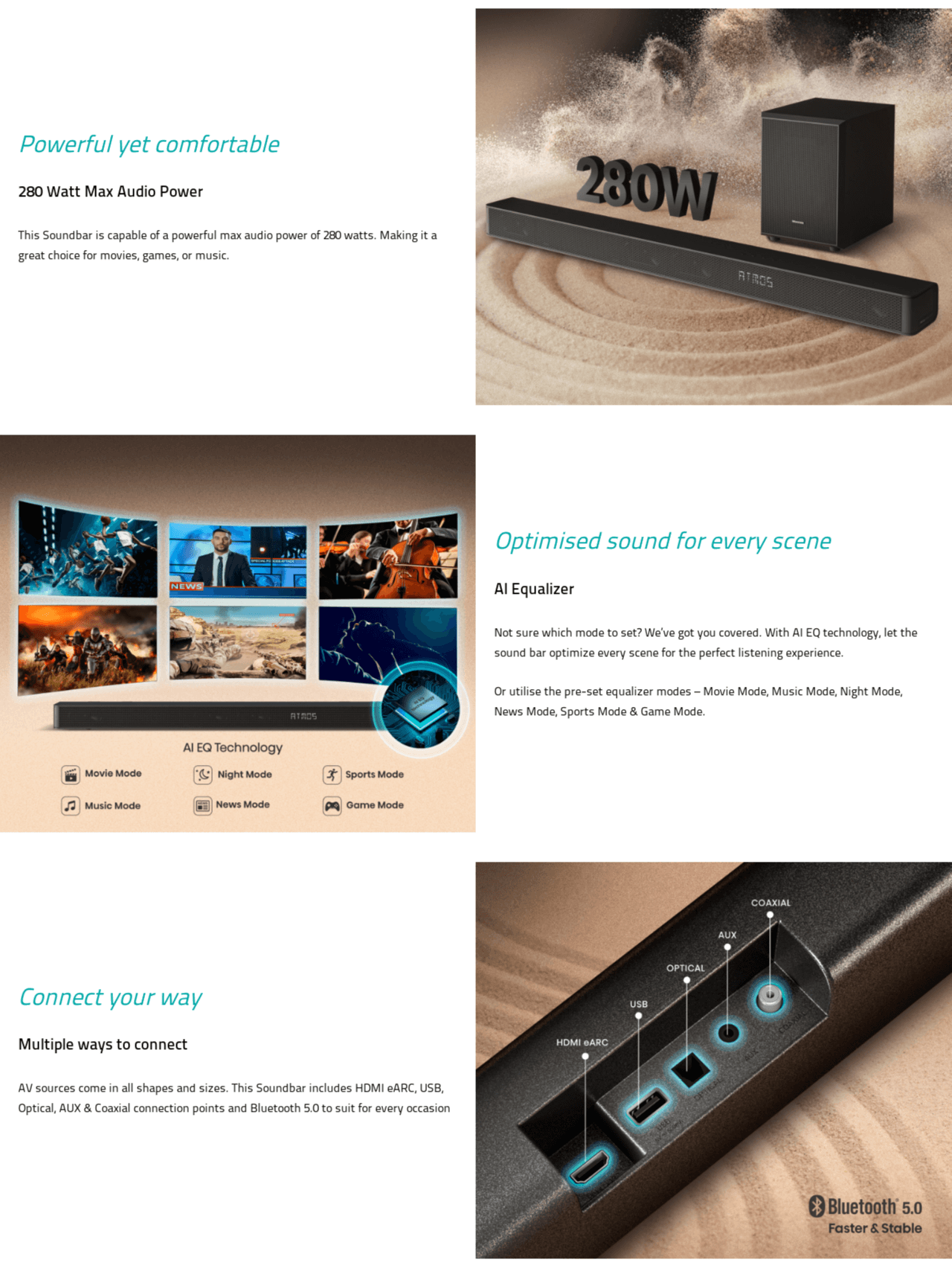 SONY サウンドバー 2.1ch Dolby Atmos対応 HT-X8500 Buy the Hisense 280W Sound Bar Wireless Subwoofer - AUD 3100